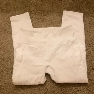 Lululemon white leggings-sz 8